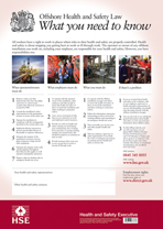 Health and Safety Law Poster Offshore Installations
